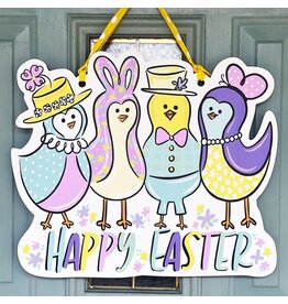 Art By Allie Easter Chicks Door Hanger