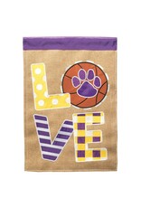 Magnolia Garden Flag Company Flag Basketball Love LA Purple