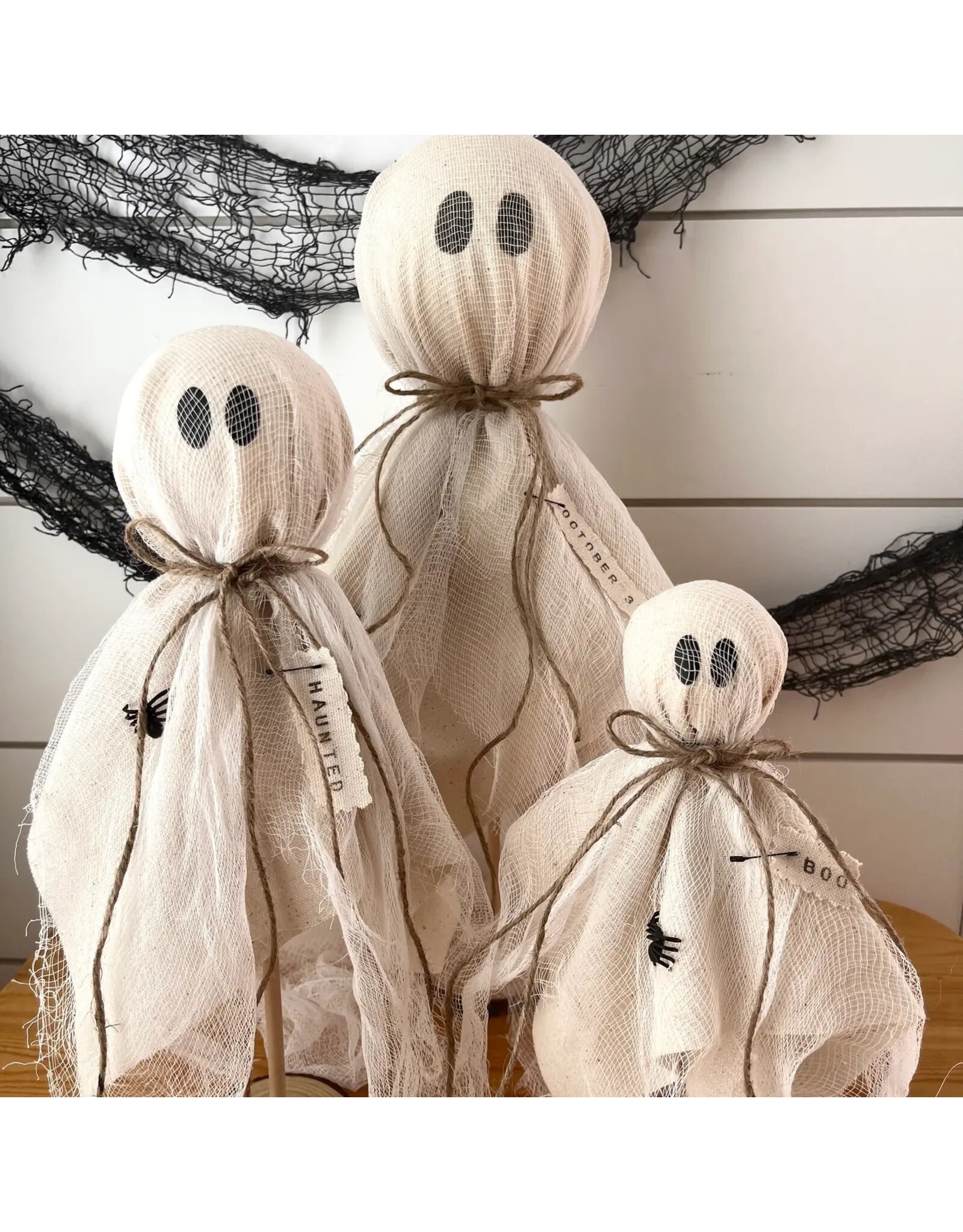 Kate + Em Rustic Primitive Halloween Ghost Home Decor - Small