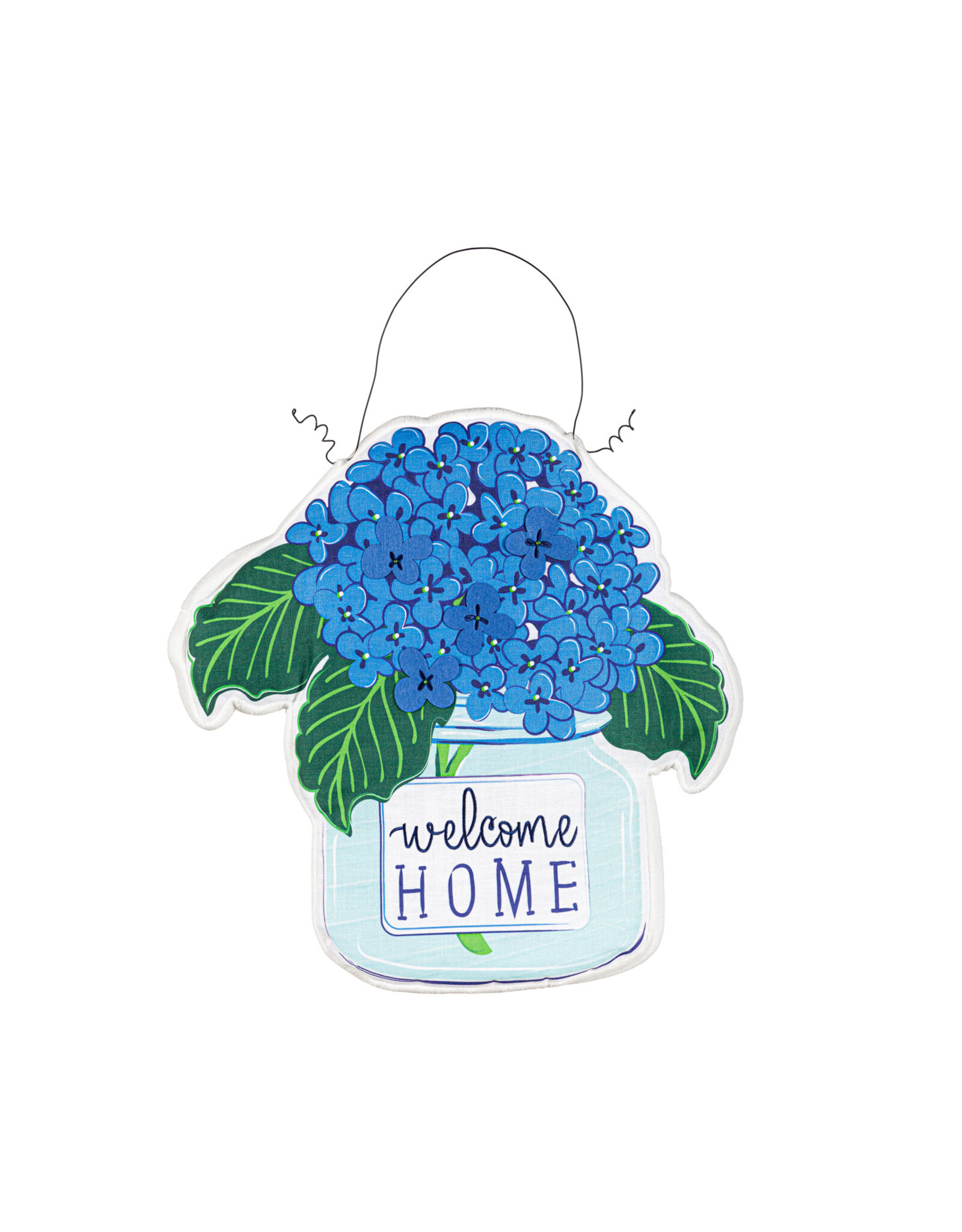 Evergreen Enterprises Welcome Home Hydrangeas Estate Door Décor