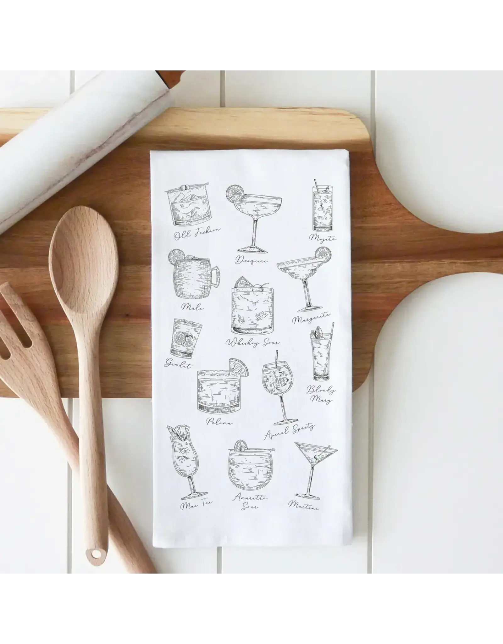 Porter Lane Home/Faire Cocktails Tea Towel