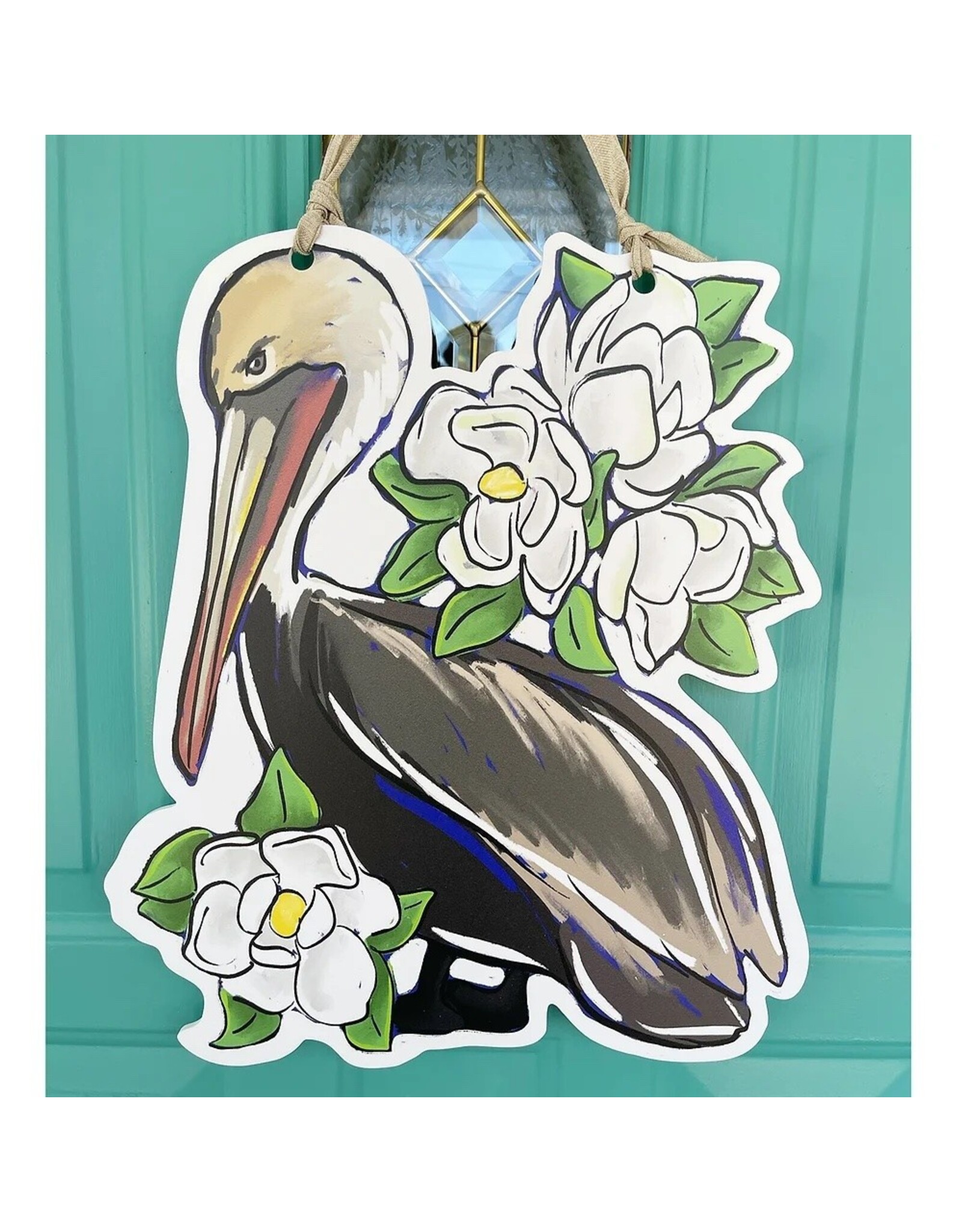 Art By Allie Pelican and Magnolia Door Hanger