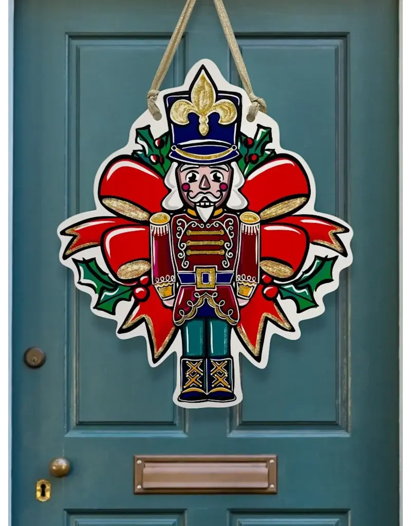 Art By Allie NOLA Nutcracker Door Hanger