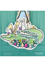 Art By Allie Allie-Gator Bunny Door Hanger