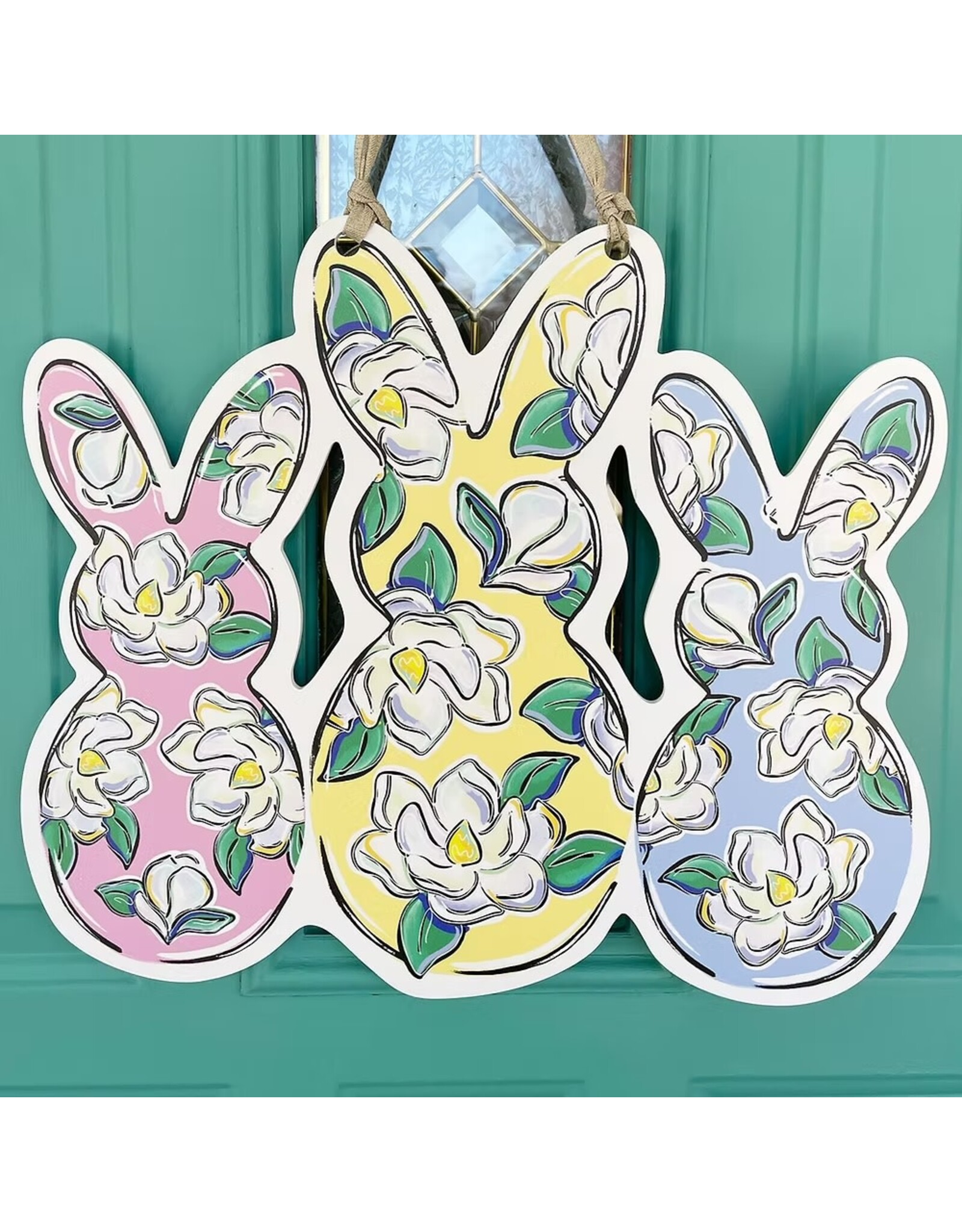 Art By Allie Easter Bunnies Door Hanger