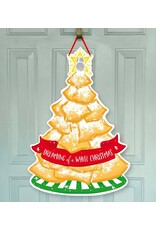 Art By Allie White Christmas Beignet Doorhanger