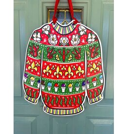 Art By Allie Louisiana Festive Sweater Door Hanger