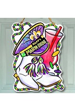 Art By Allie Mardi Gras Accessories Doorhanger