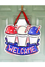Art By Allie Patriotic Snoball Door Hanger