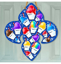 Art By Allie Snoball Fleur De Lis Door Hanger
