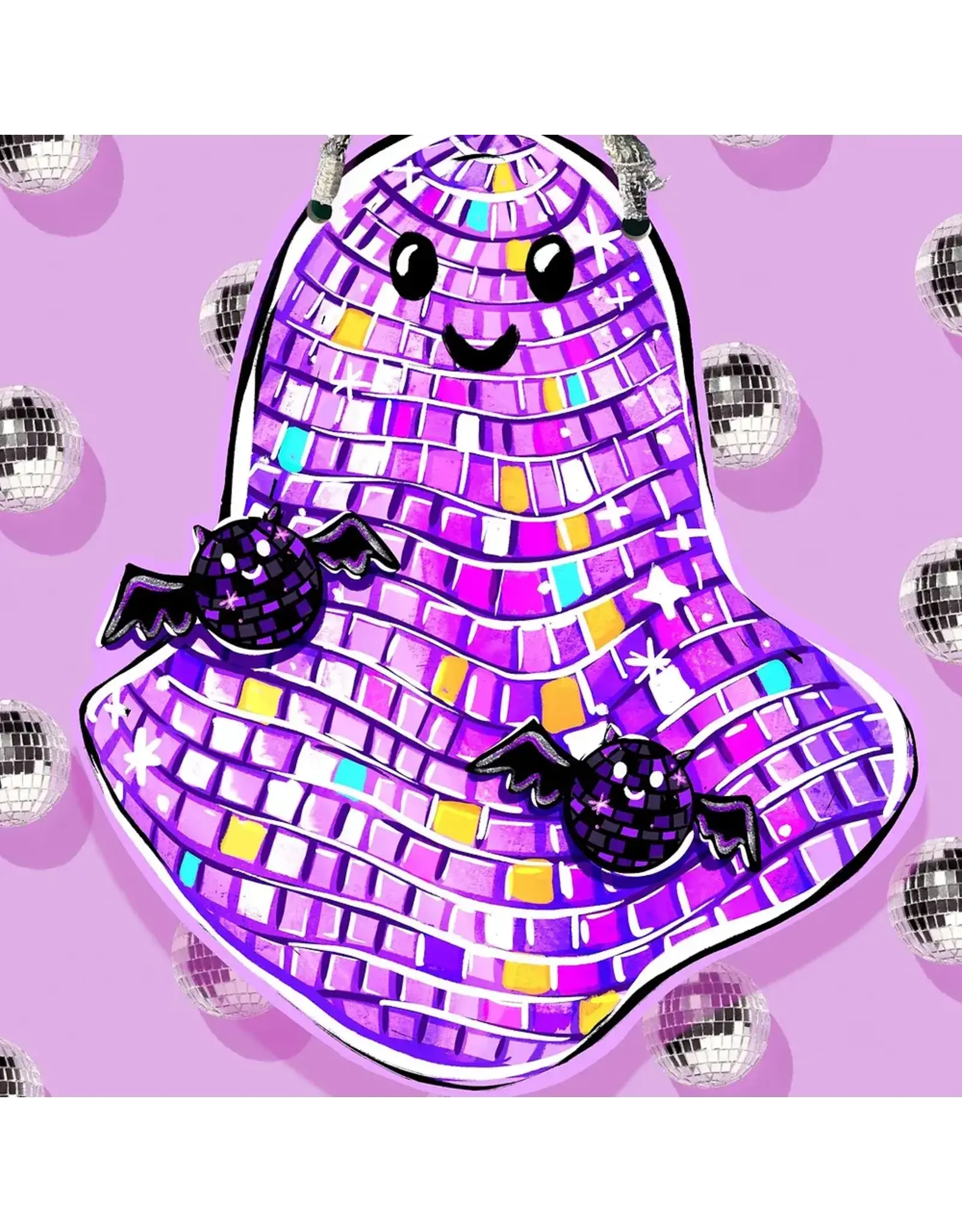 Art By Allie Disco Ghost Door Hanger