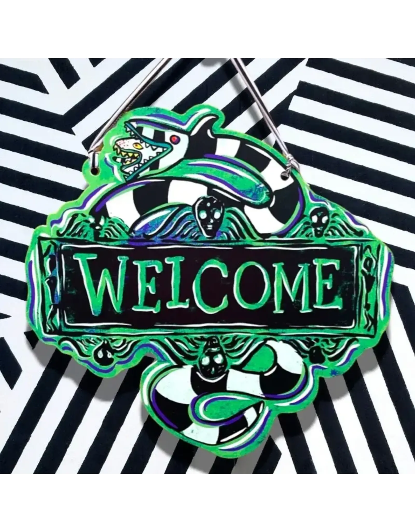 Art By Allie Beetlejuice Welcome Door Hanger