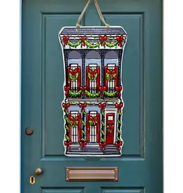 Art By Allie Uptown Christmas Home Door Hanger