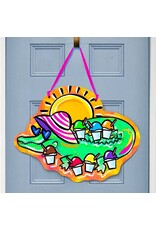 Art By Allie Snoball Gator Door Hanger