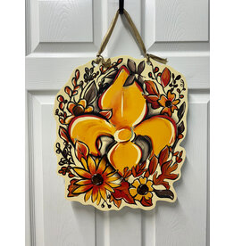 Art By Allie Floral Fall Fleur Door Hanger