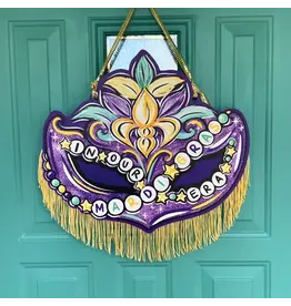 Art By Allie Mardi Gras Era Door Hanger