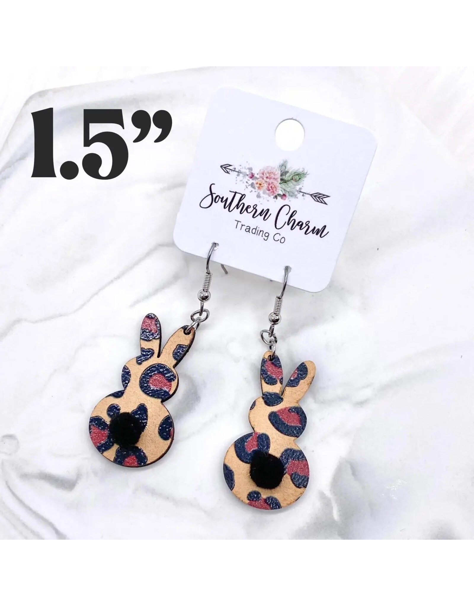 Doohickies/So. Charm Trade Wood Leopard Bunny Tails