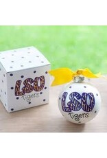 Coton Colors LSU Tiger Stripes Ornament