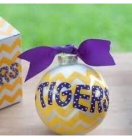 Coton Colors LSU Chevron Ornament