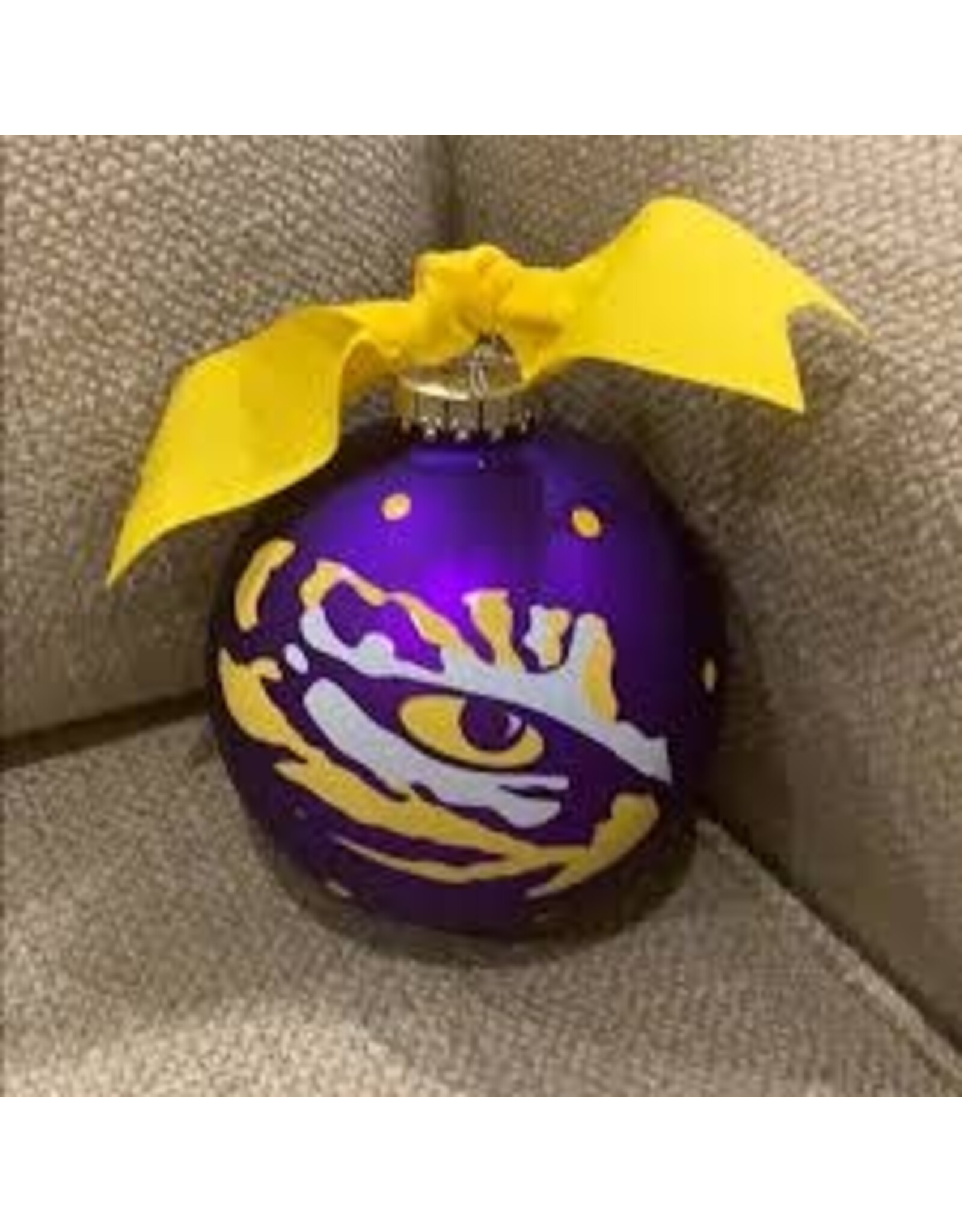 Coton Colors LSU Tiger Eye Ornament