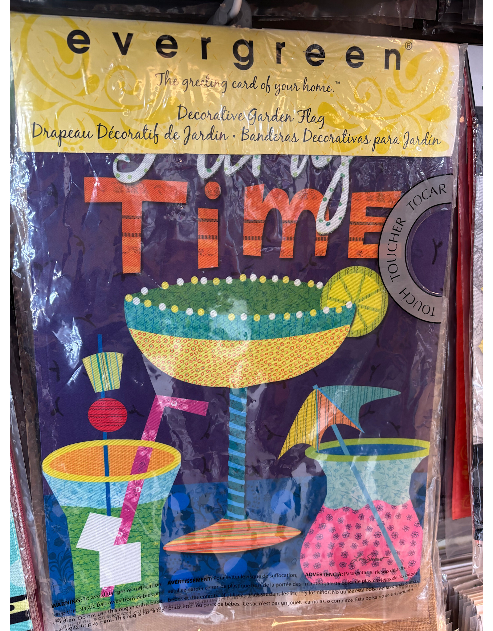 Evergreen Enterprises Party Margarita Garden Suede Flag