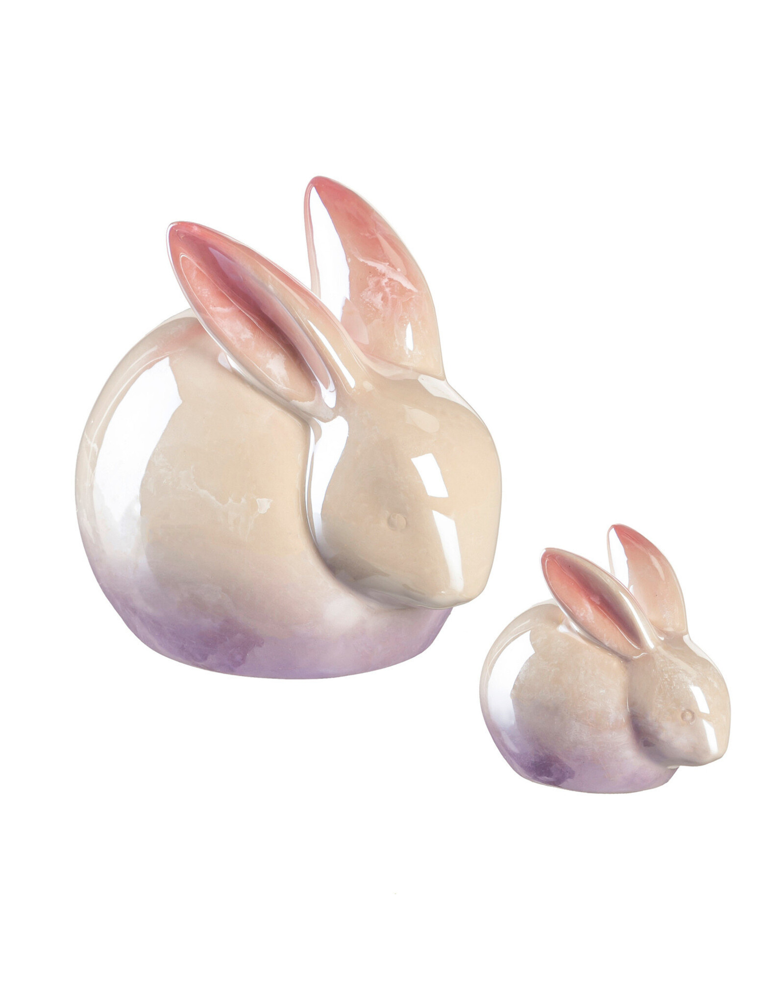 Evergreen Enterprises Ceramic Bunny Table Décor, Set of 2