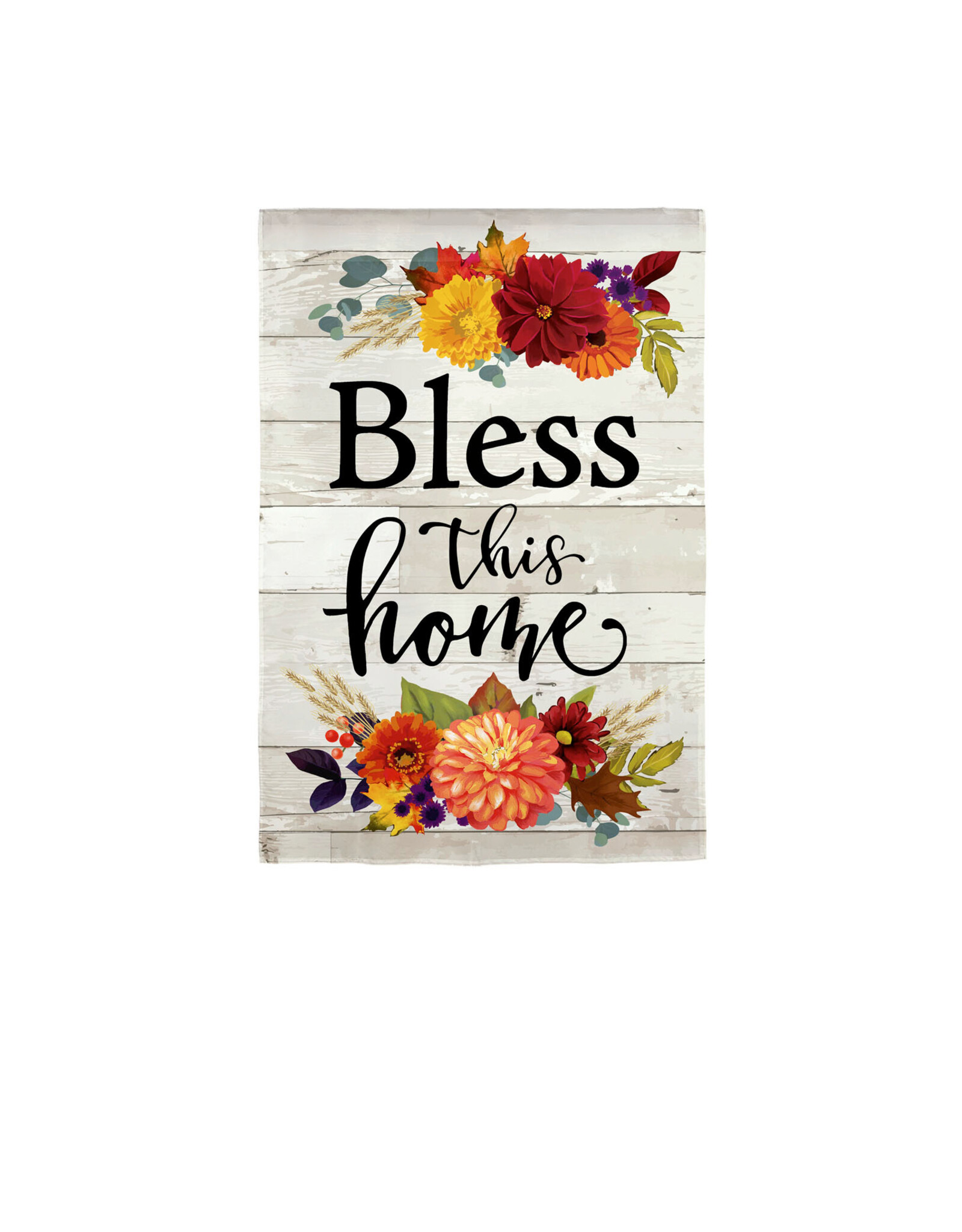 Evergreen Enterprises Fall Bless This Home House Burlap Flag