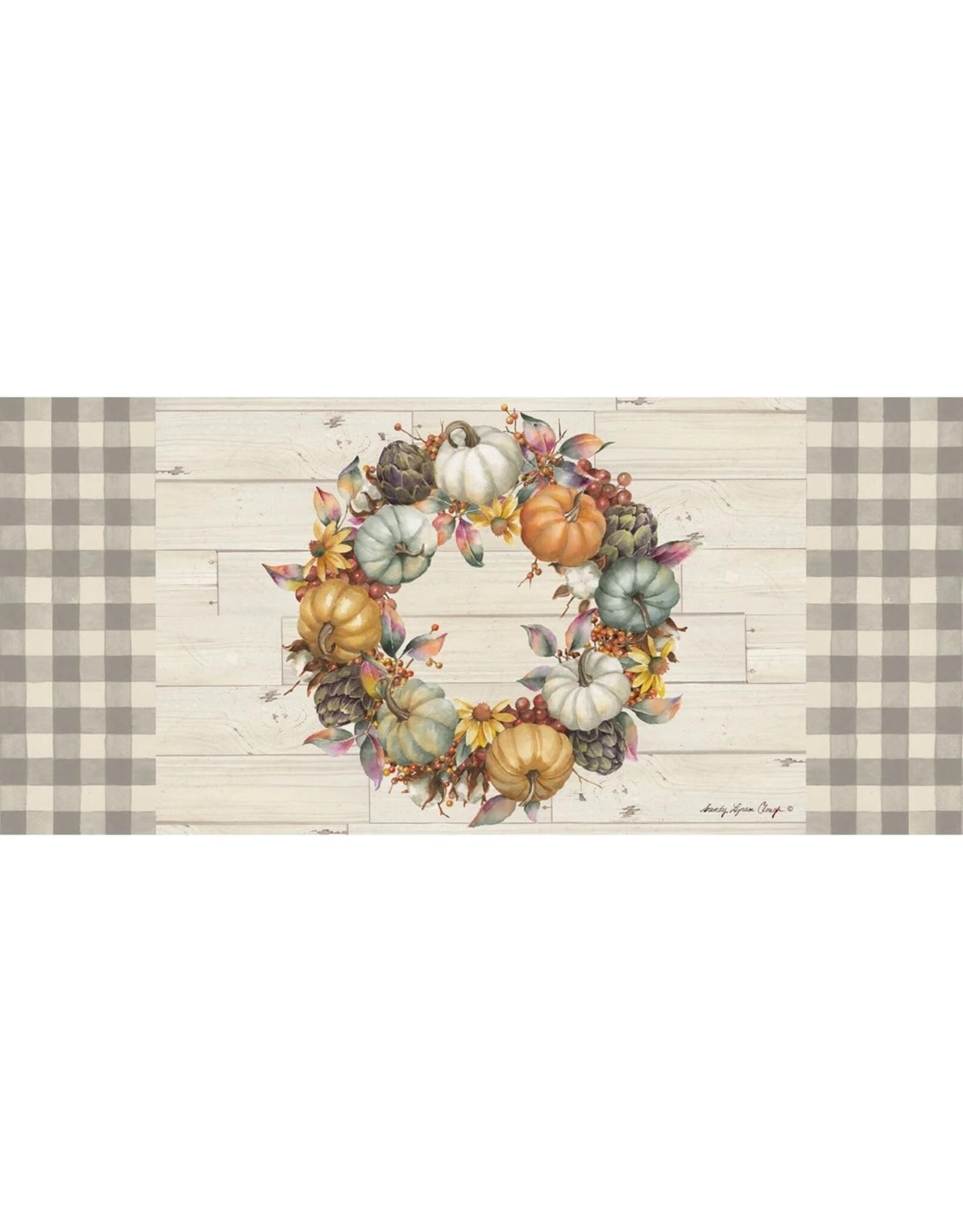 Evergreen Enterprises Pumpkin Time Wreath Sassafras Switch Mat
