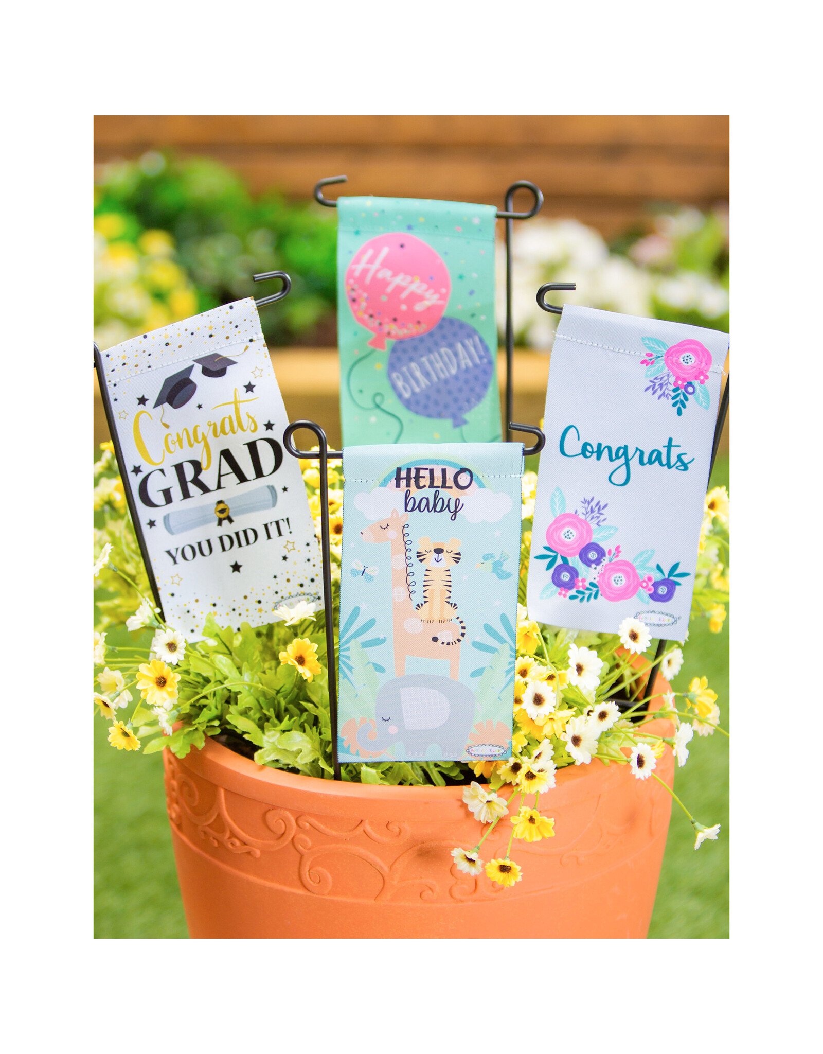 Evergreen Enterprises Celebration Mini Flag Assortment