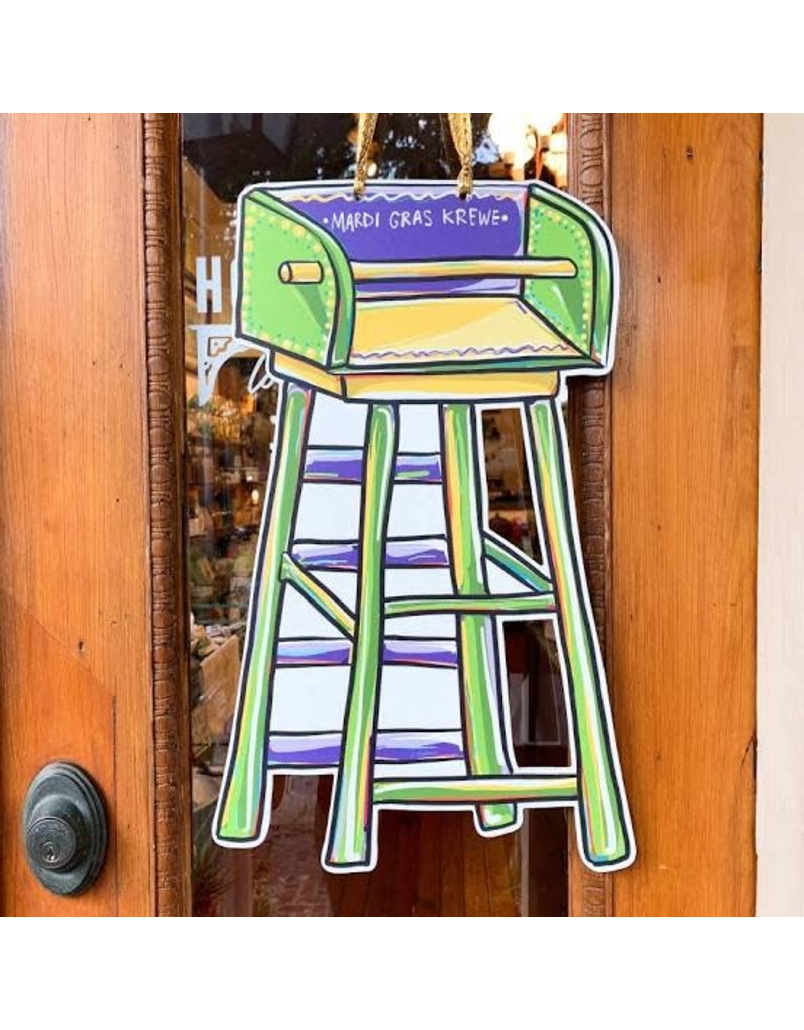 Home Malone Mardi Gras Ladder Door Hanger