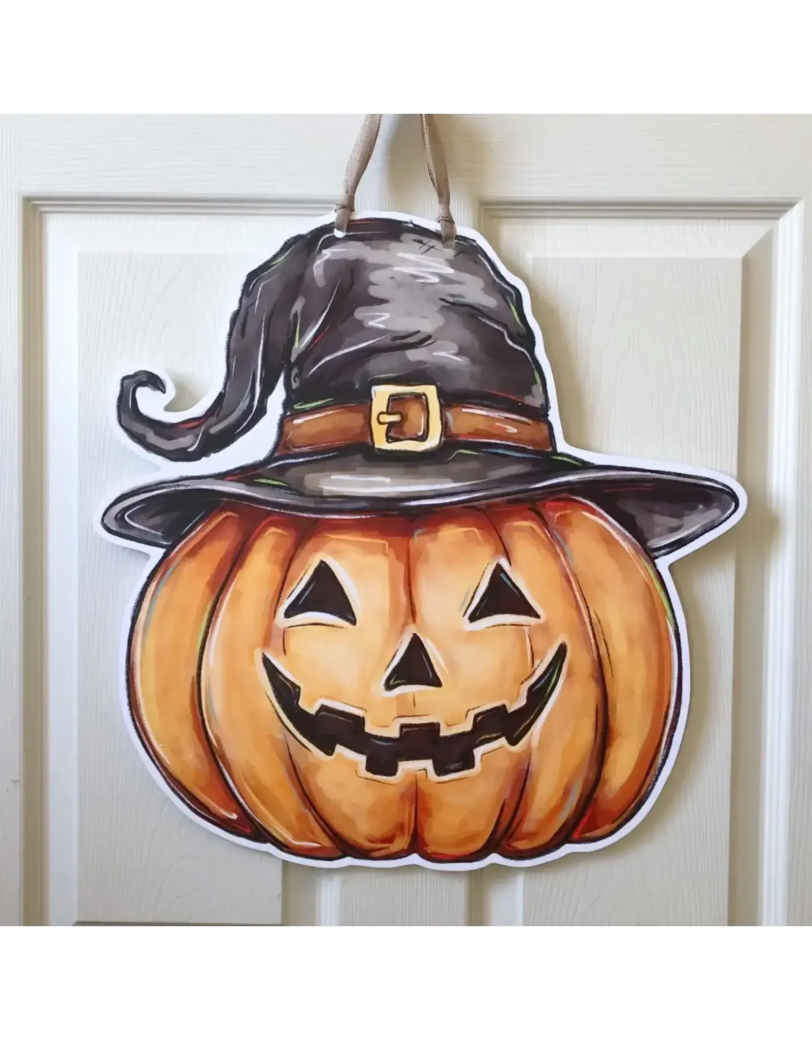 Home Malone Jack-O'-Lantern Pumpkin Halloween Door Hanger