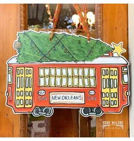 Home Malone Christmas Streetcar Door Hanger