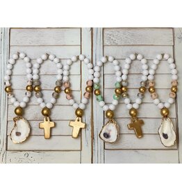 Michelle Allen Designs Chelsea Petite Blessing Beads - White Oyster