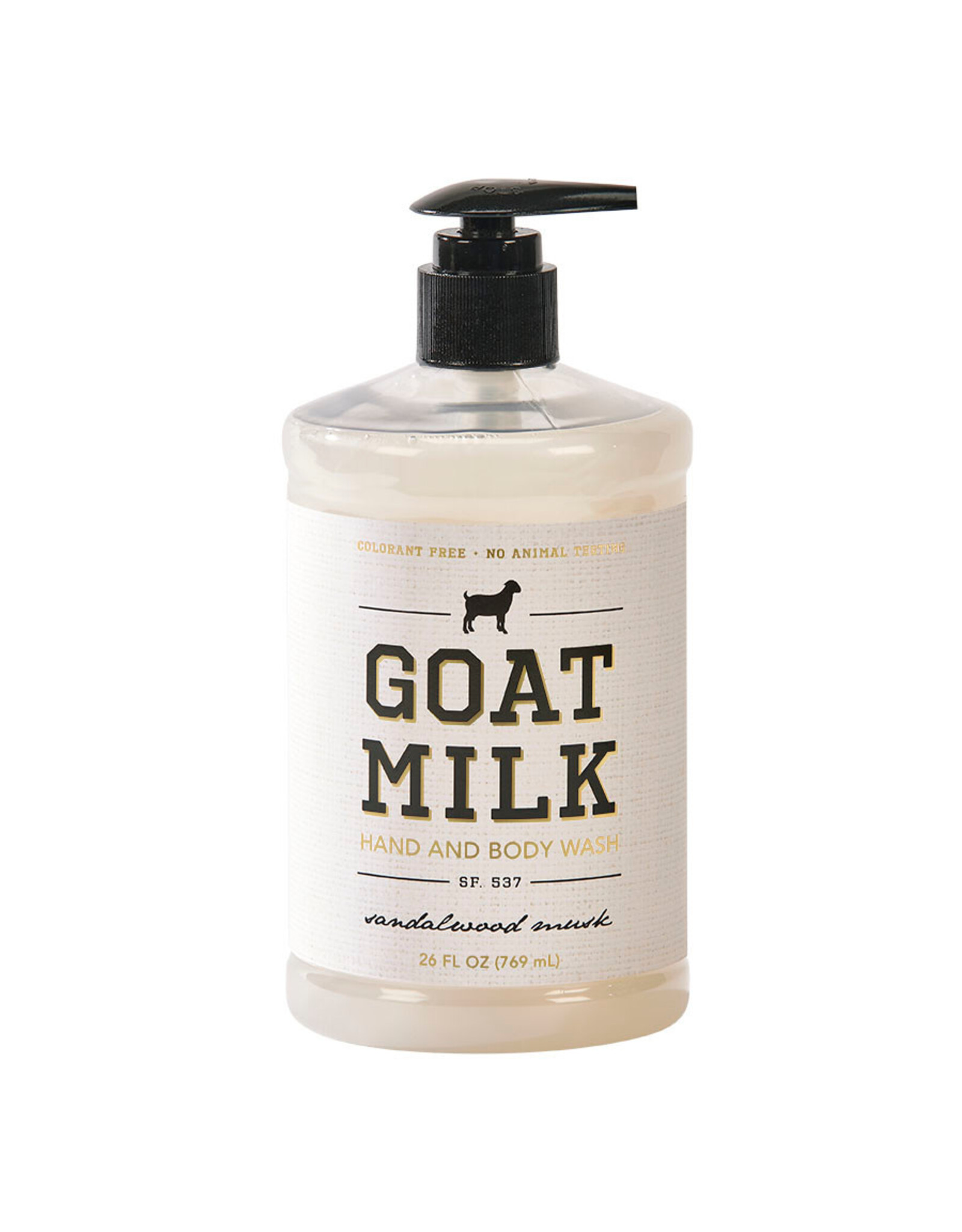 Commonwealth Soap & Toiletries Goat Milk Sandalwood Musk Hand & Body Wash