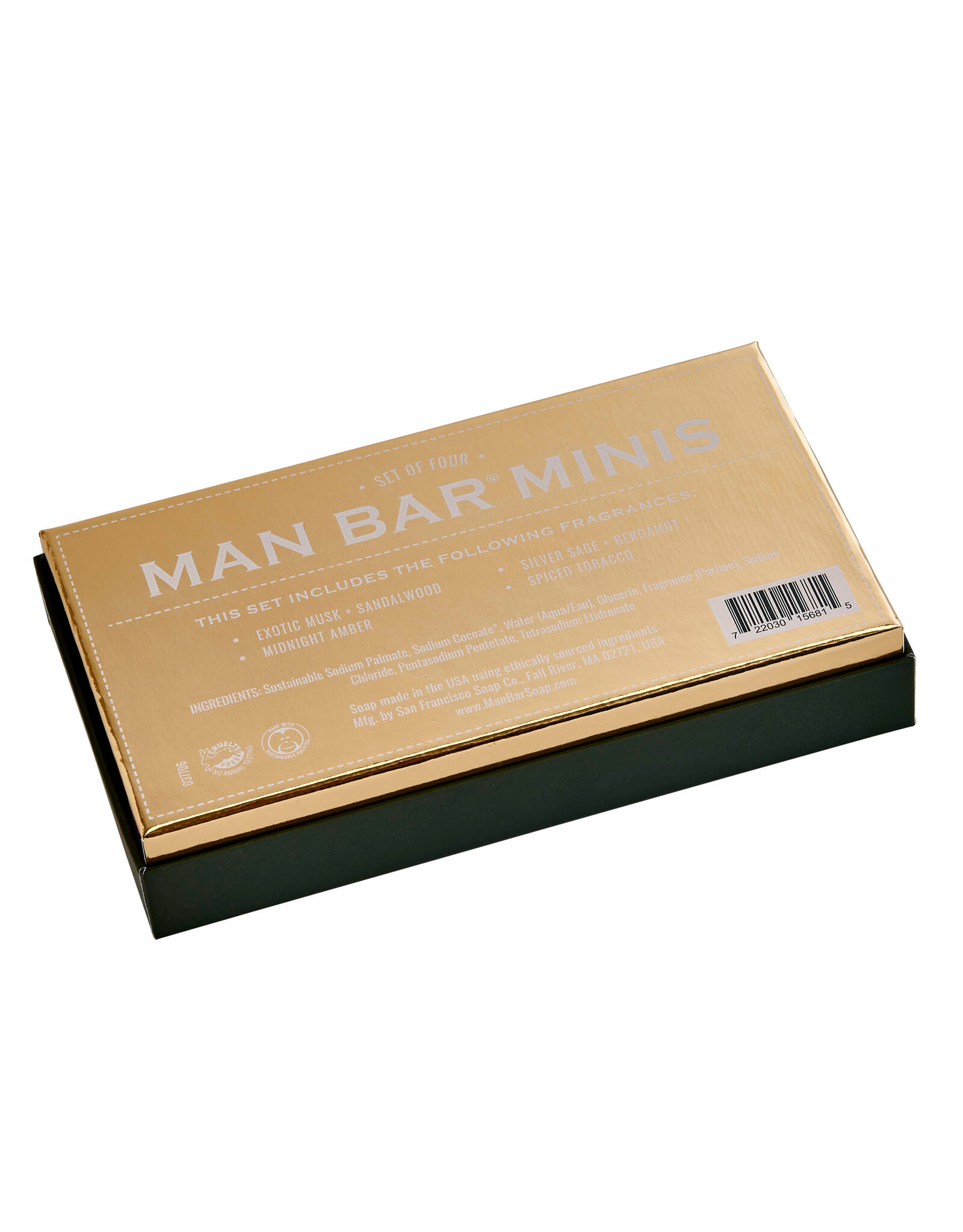 Commonwealth Soap & Toiletries Man Bar Mini 4pc Boxed Gift Set
