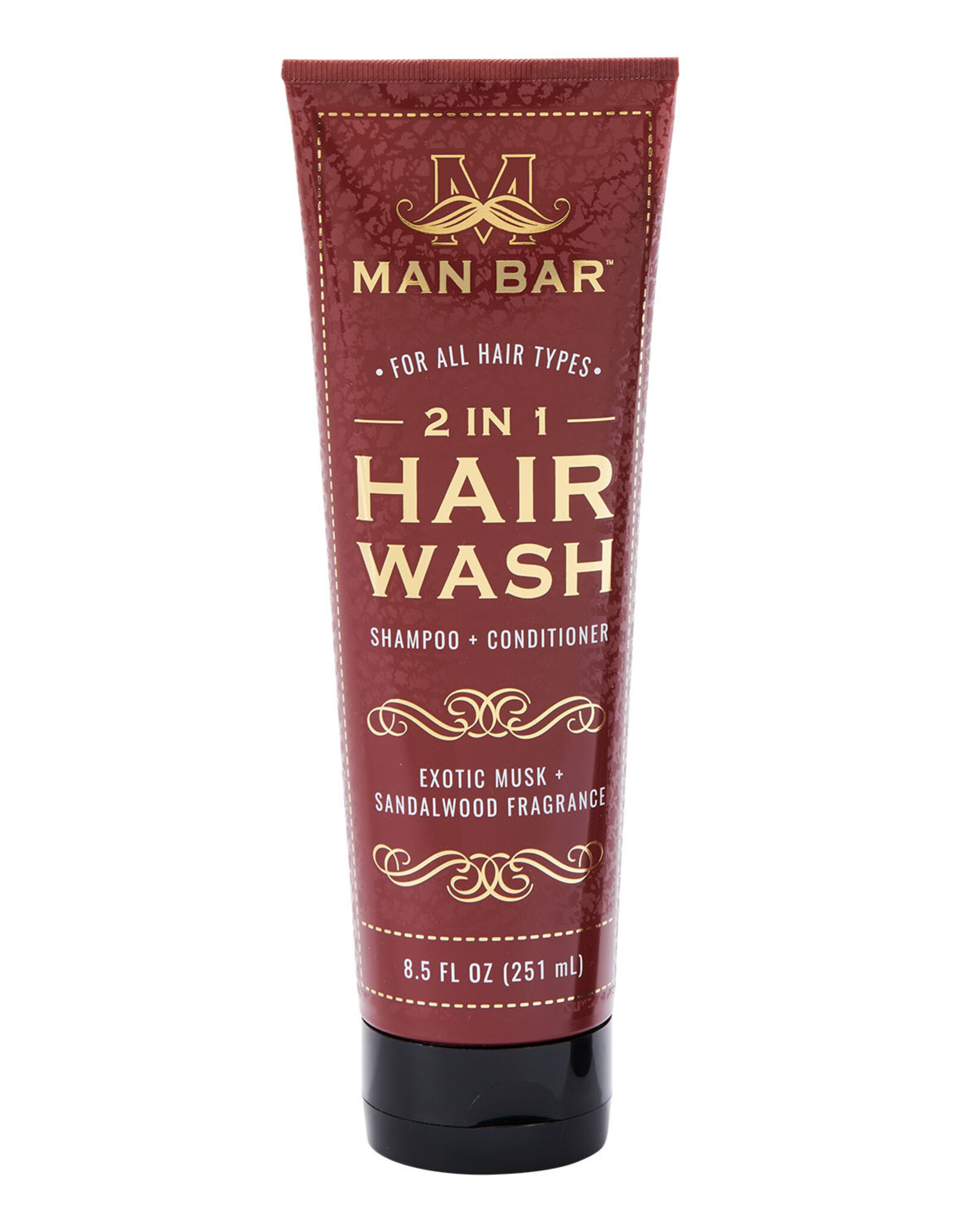 Commonwealth Soap & Toiletries Man Bar 2 in 1 Hair Wash: Musk & Sandalwood