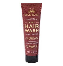 Commonwealth Soap & Toiletries Man Bar 2 in 1 Hair Wash: Musk & Sandalwood