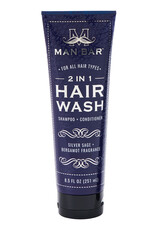 Commonwealth Soap & Toiletries Man Bar 2 in 1 Hair Wash: Silver Sage & Bergamot
