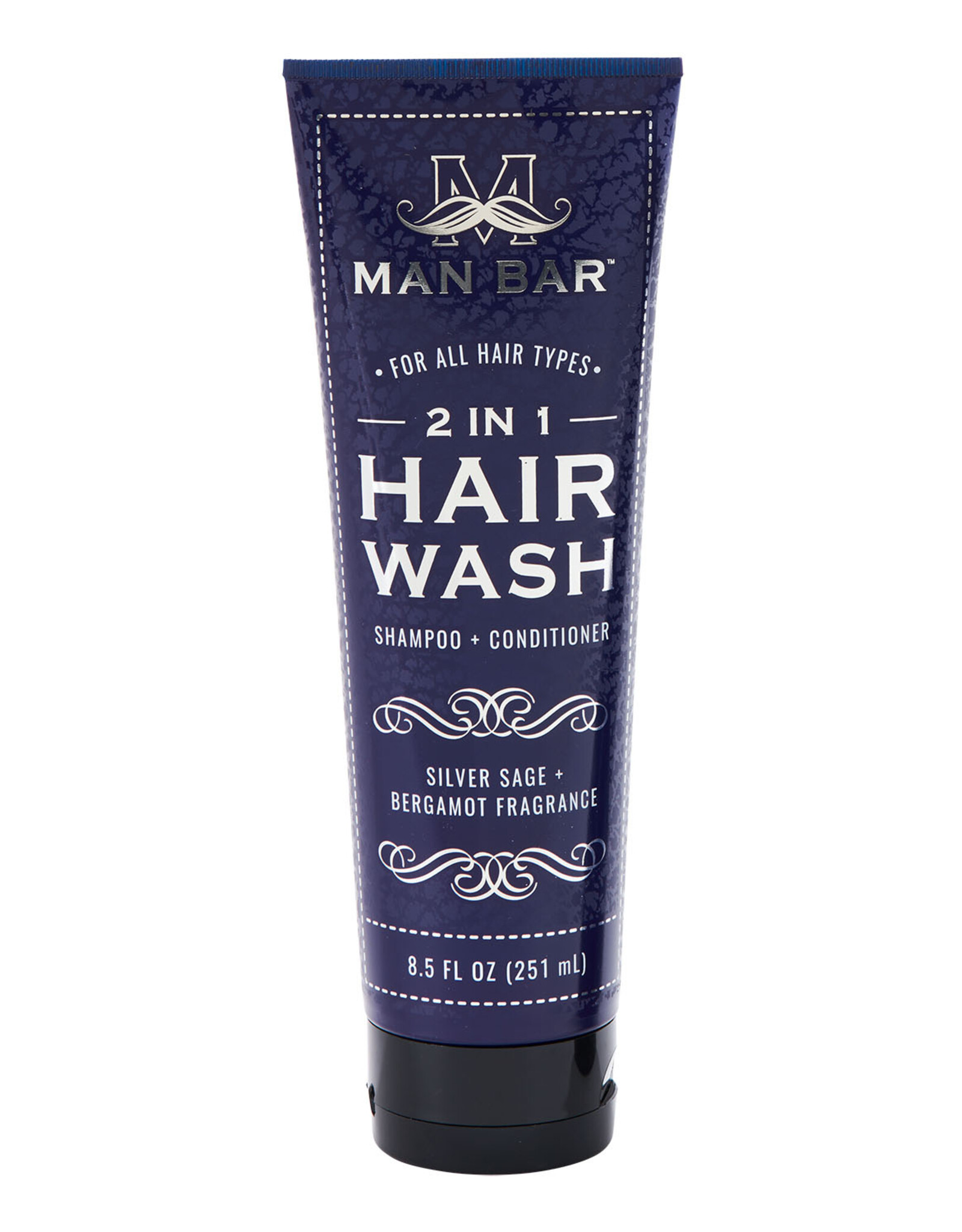 Commonwealth Soap & Toiletries Man Bar 2 in 1 Hair Wash: Silver Sage & Bergamot