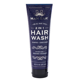 Commonwealth Soap & Toiletries Man Bar 2 in 1 Hair Wash: Silver Sage & Bergamot