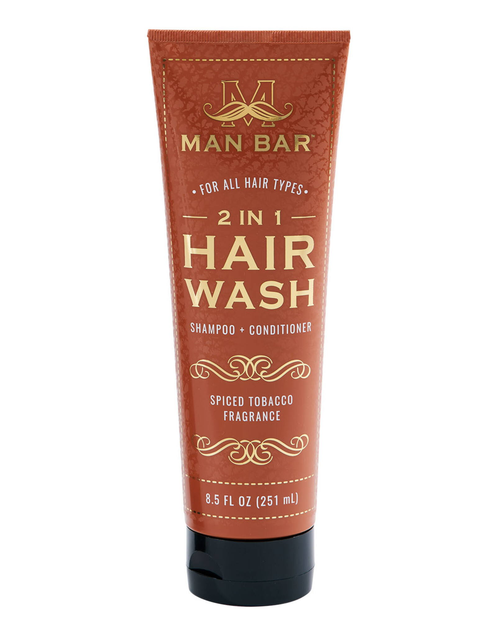 Commonwealth Soap & Toiletries Man Bar 2 in 1 Hair Wash: Spiced Tobacco