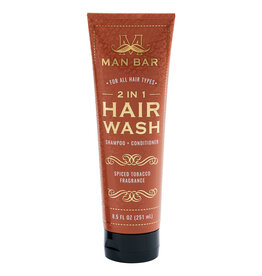 Commonwealth Soap & Toiletries Man Bar 2 in 1 Hair Wash: Spiced Tobacco