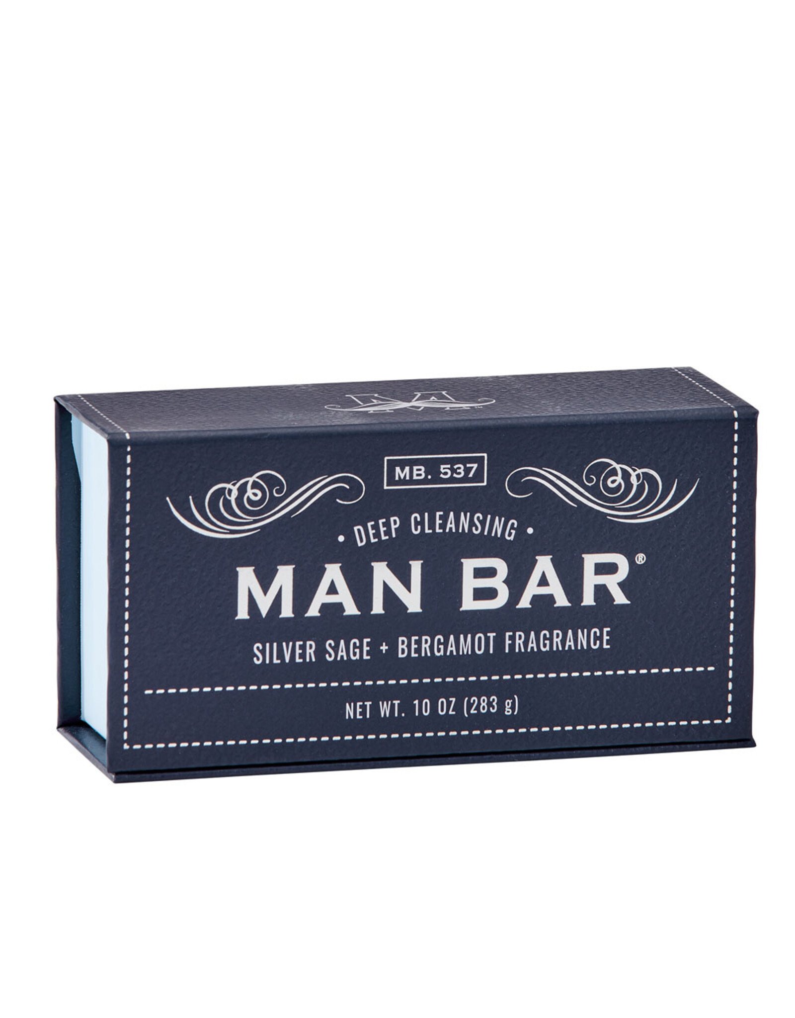 Commonwealth Soap & Toiletries Man Bar Silver Sage & Bergamot