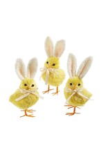 Raz Imports 6" Yellow Easter Chick with Bunny Ears