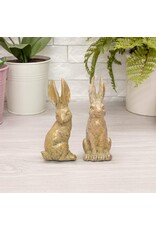 Raz Imports Gold Leaf Rabbit 4.75"