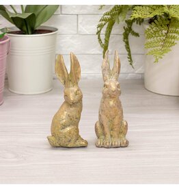 Raz Imports Gold Leaf Rabbit 4.75"