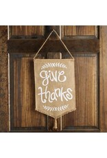 Mud Pie Give Thanks Flag Hanger