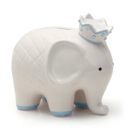 Child to Cherish Coco Elephant Blue - Coin Bank