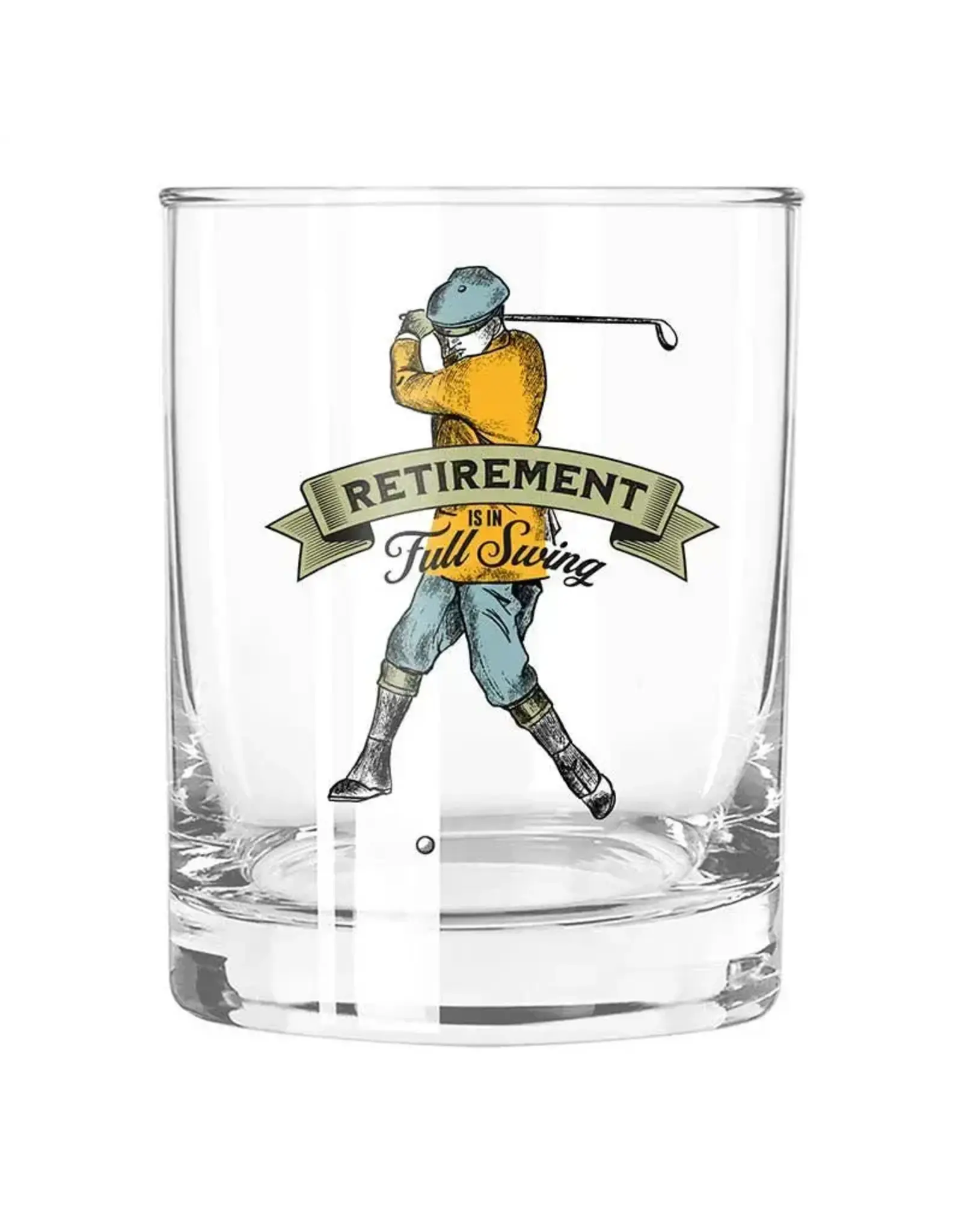 Angle/Faire Retirement in Full Swing Double Old Fashioned Glass