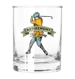 Angle/Faire Retirement in Full Swing Double Old Fashioned Glass